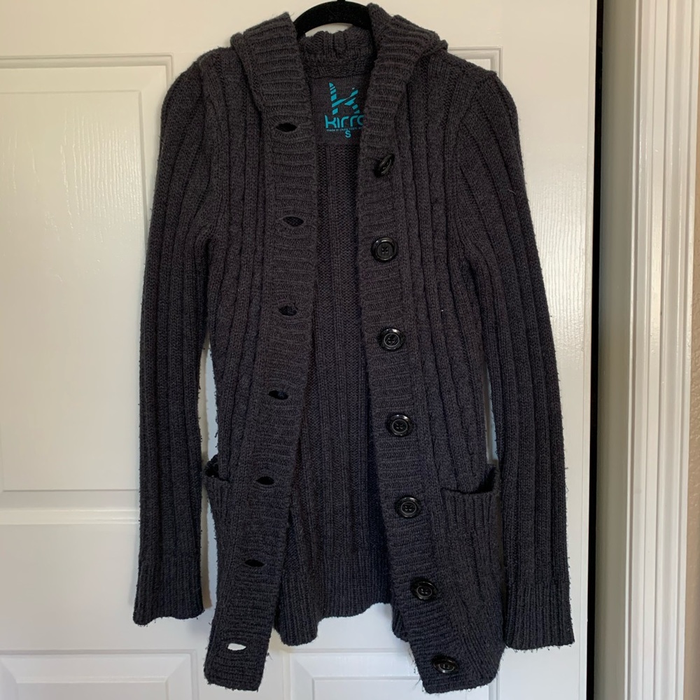 Long Button Up Sweater